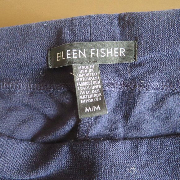 Eileen Fisher Stretch Crepe Pants - Navy - Size Medium - Pre-owned (GUC) - Picture 9 of 9